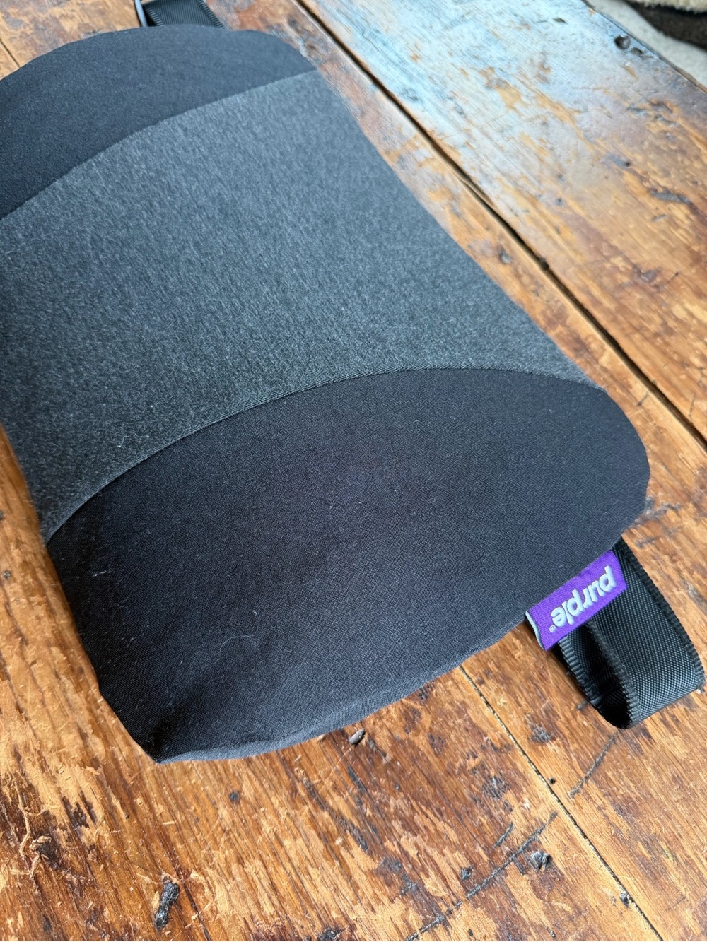 Purple lumbar support back cushion